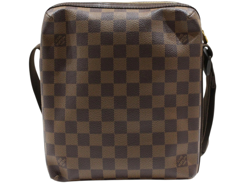 Louis Vuitton Bag Bobour Ebene Shoulder Damier Canvas Brown Trotteur Brown